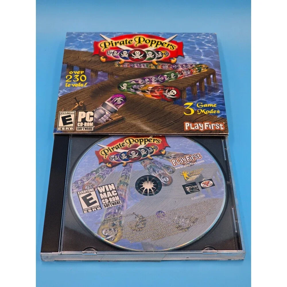 Pirate Poppers PC CD-ROM NEW-RARE COLLECTABLE 2006
